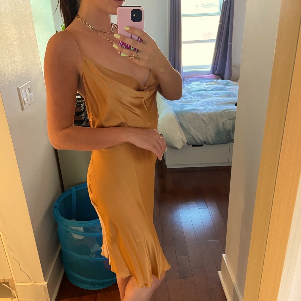 Aritzia Diamente Dress - Carmel (NWT)